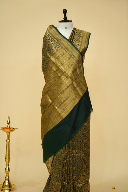 Handwoven Banarasi Pure Katan Silk Minakari Brocade Saree