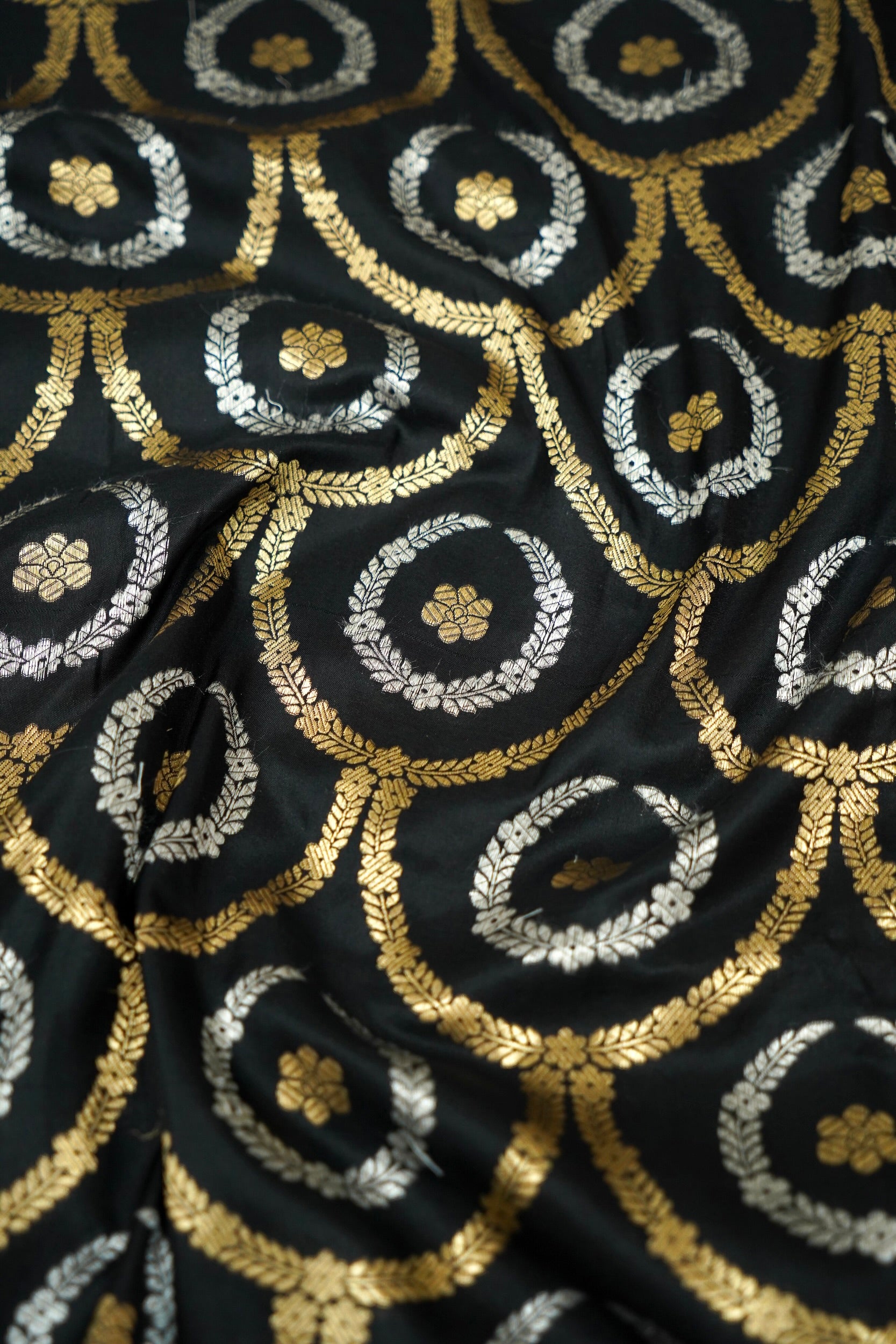 Designer Black Banarasi Pure Katan Silk Saree