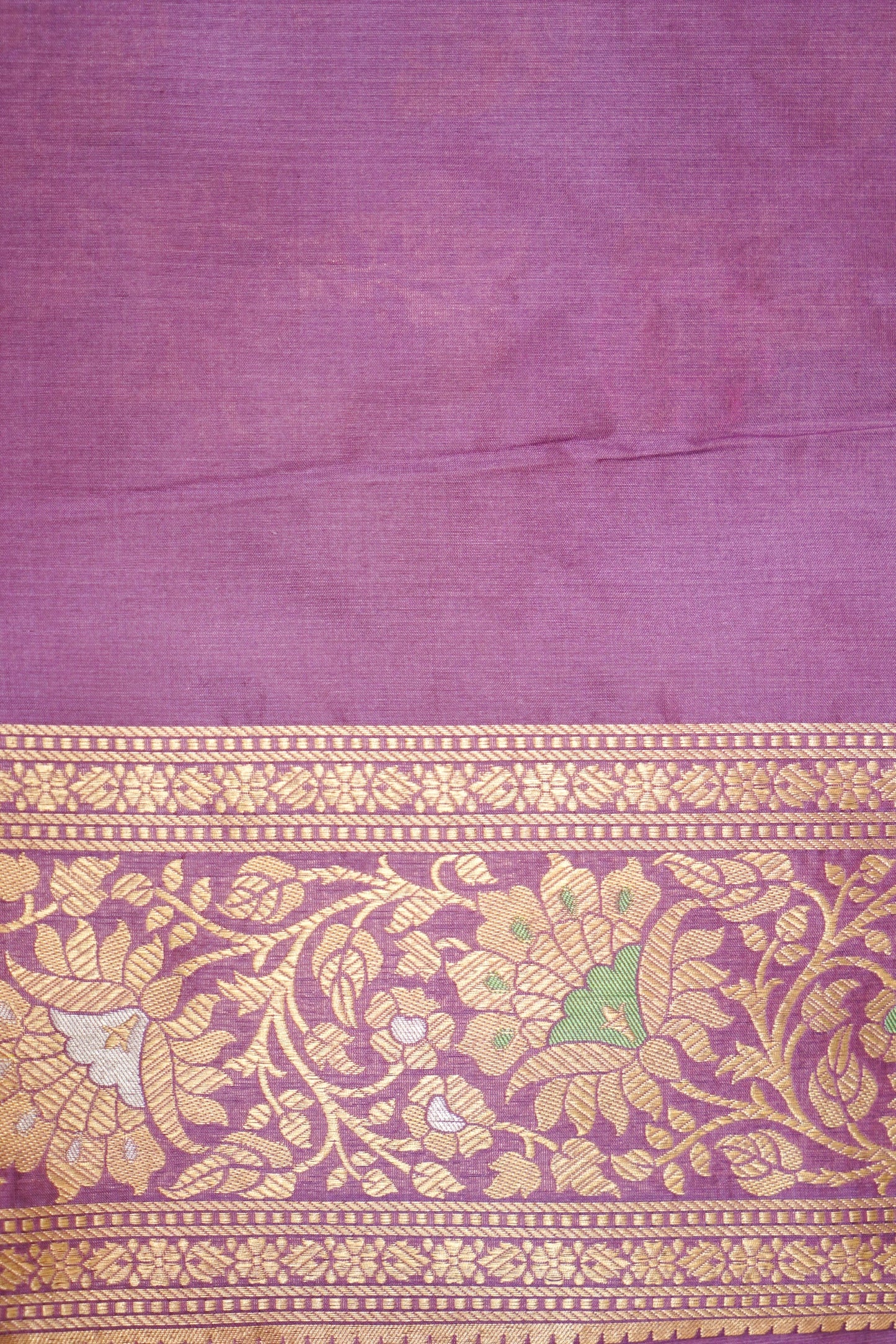 Handloom Jangla Banarasi Pure Katan Silk Saree