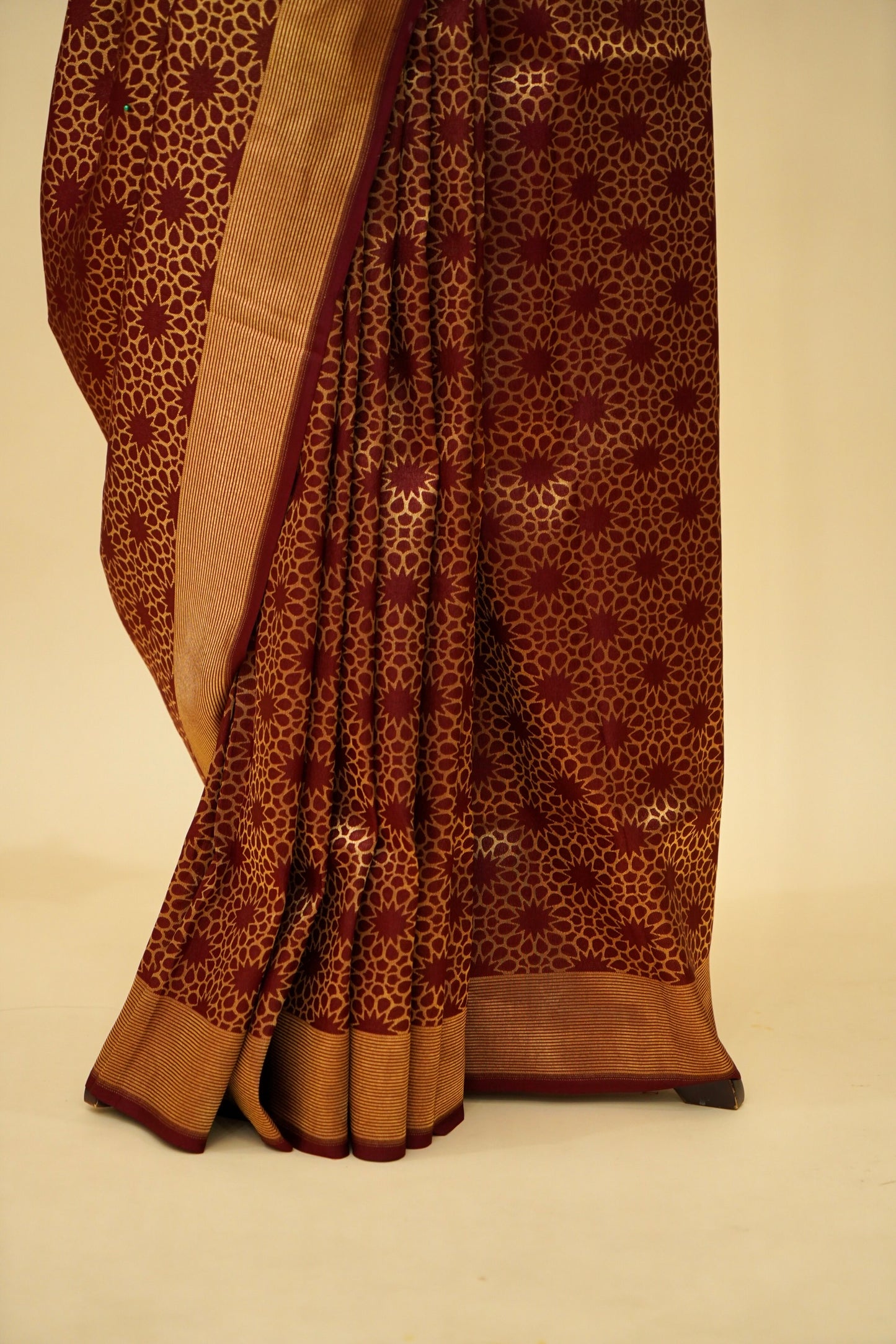 Handoven Designer  Silk Banarasi Saree with Brocade Work