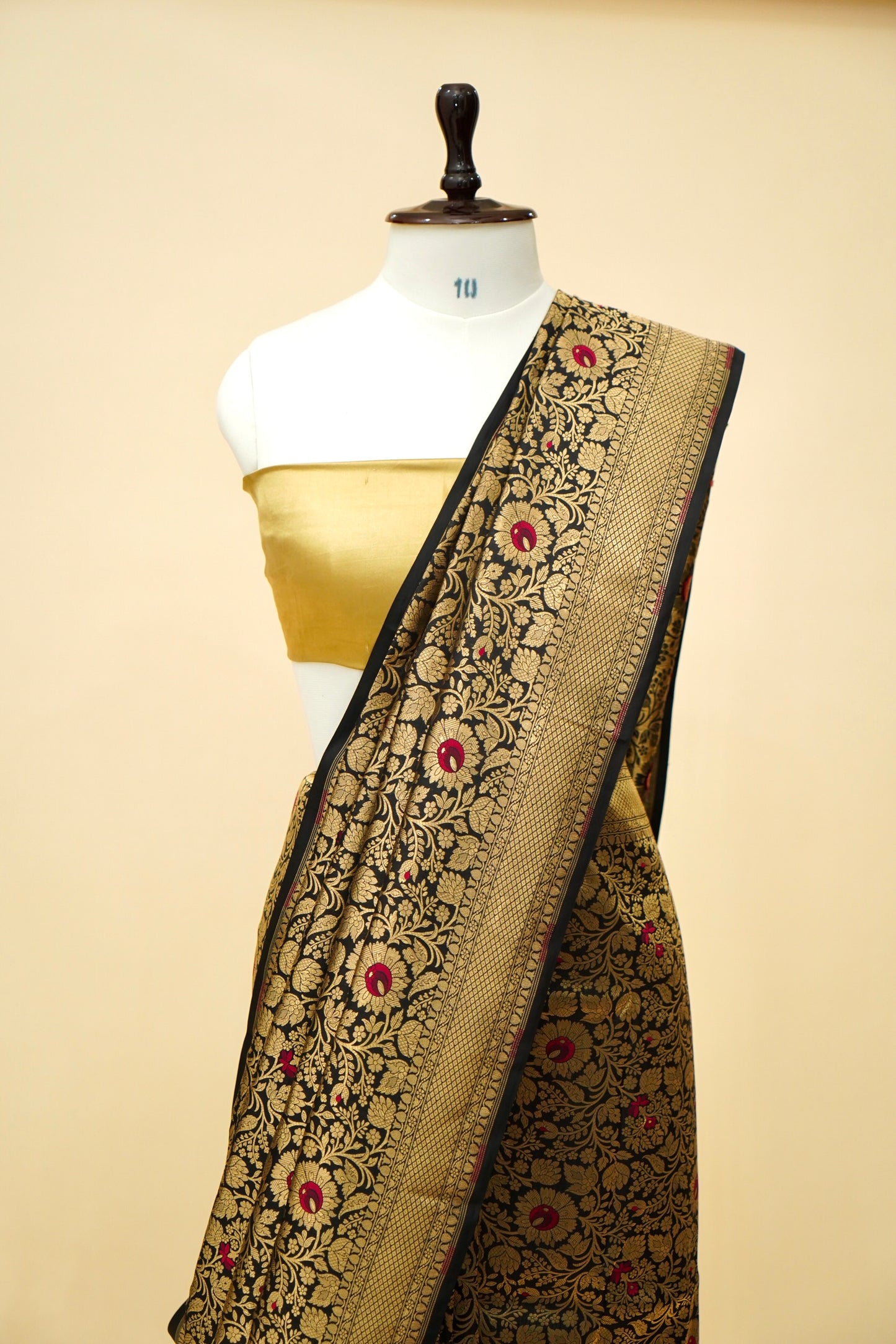 Handwoven Banarasi Pure Katan Silk Minakari Brocade Saree