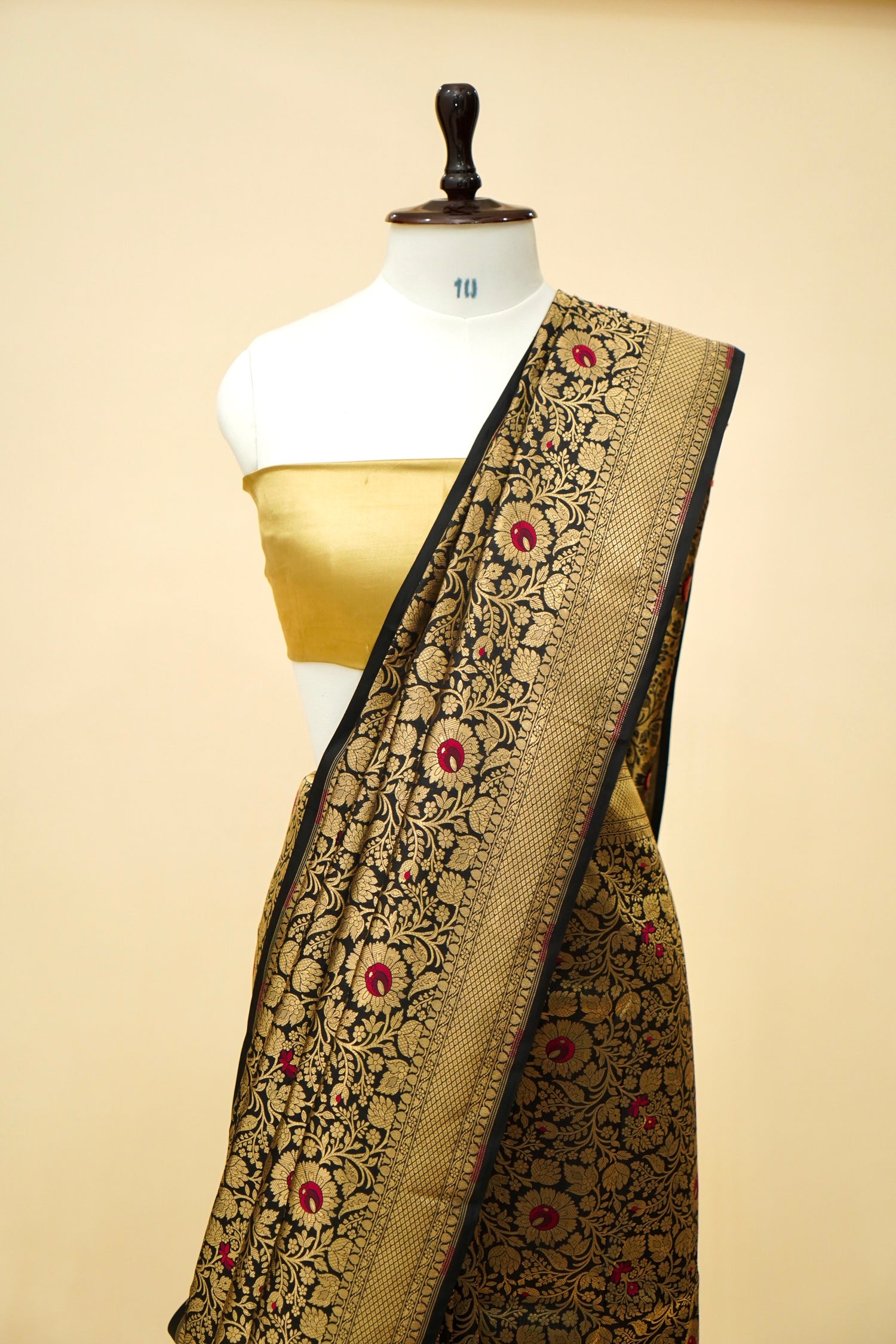 Handwoven Banarasi Pure Katan Silk Minakari Brocade Saree