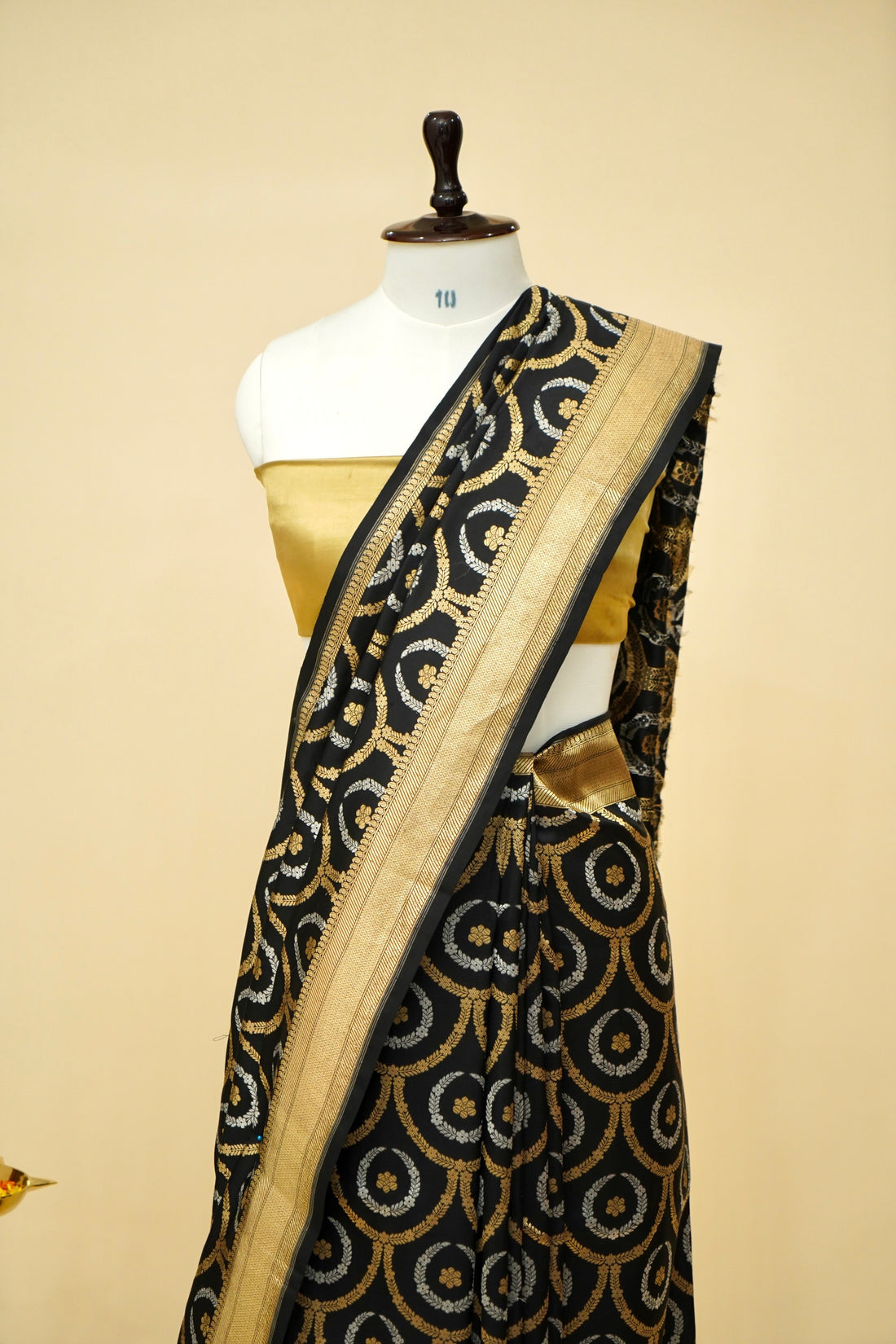 Designer Black Banarasi Pure Katan Silk Saree