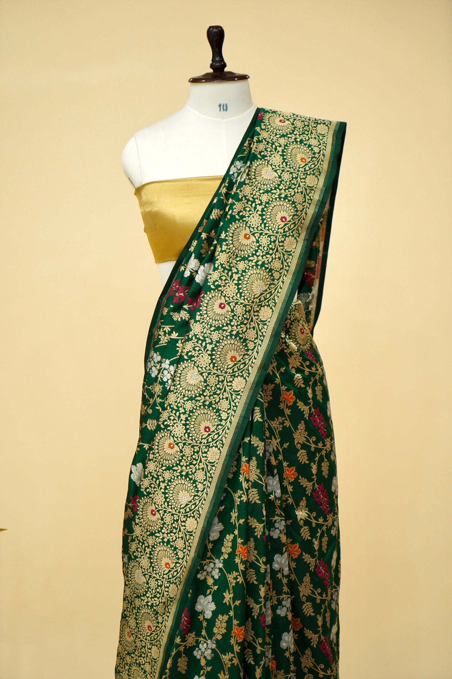 Pure Katan Silk Banarasi All Over Jaal Weaving Saree