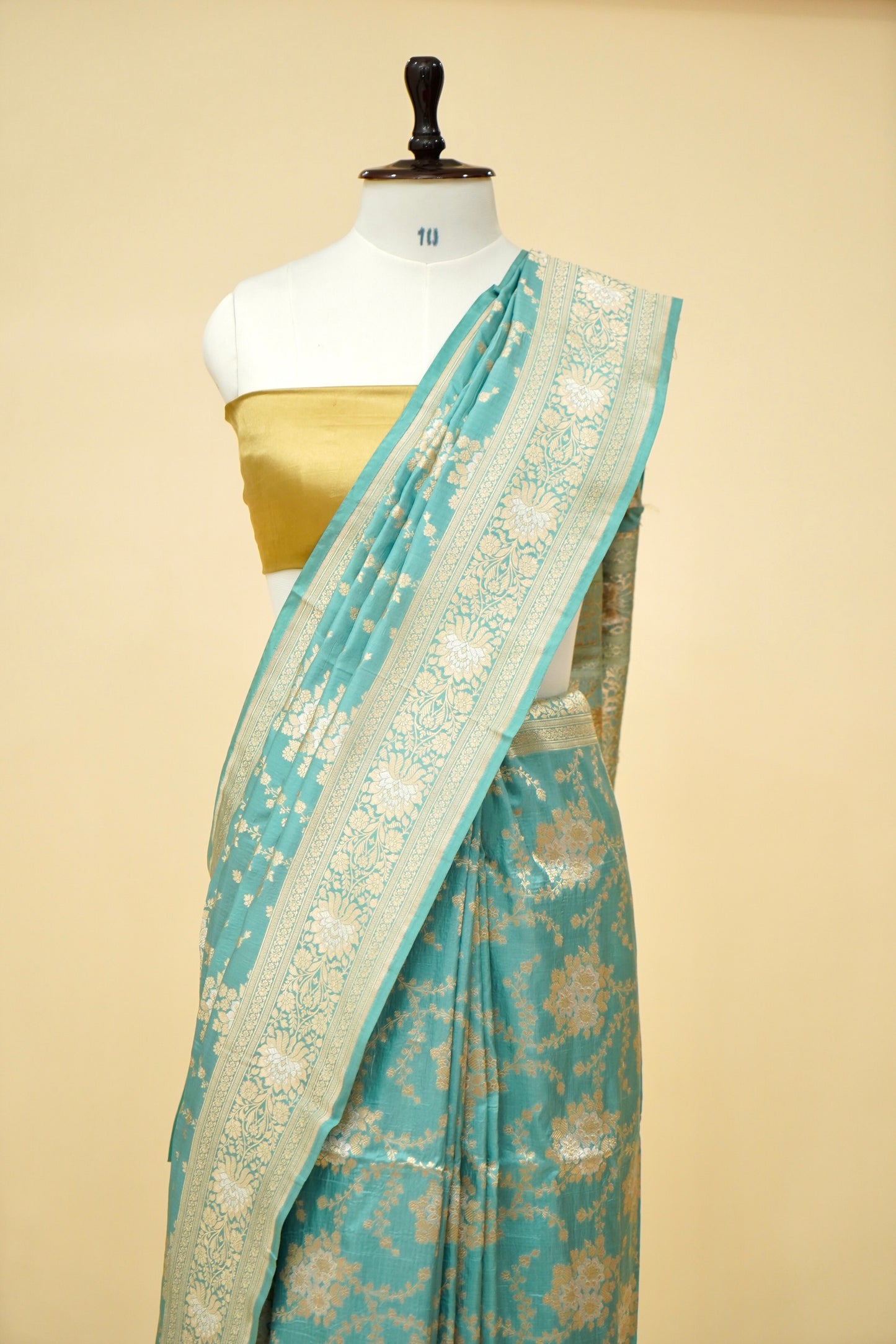 Pure Katan Silk Banarasi All Over Jaal Weaving Saree