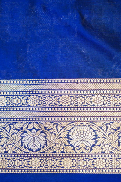 Pure Katan Silk Banarasi All Over Jaal Weaving Saree