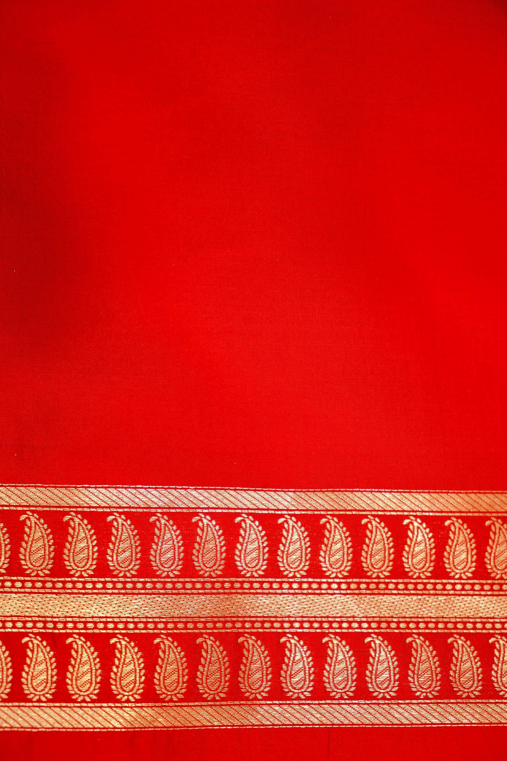 Red Banarasi Pure Katan Silk All-over Weaving Saree