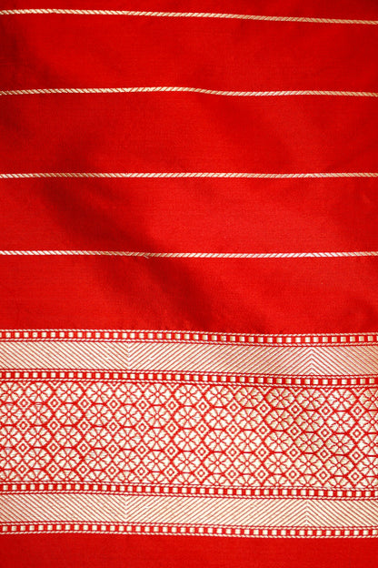 Handloom Banarasi Kadhiyal Rangkaat Border Saree