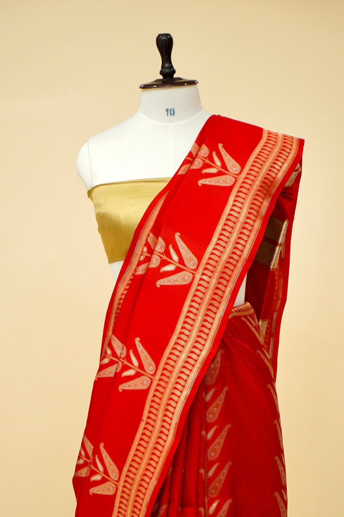 Red Banarasi Pure Katan Silk All-over Weaving Saree