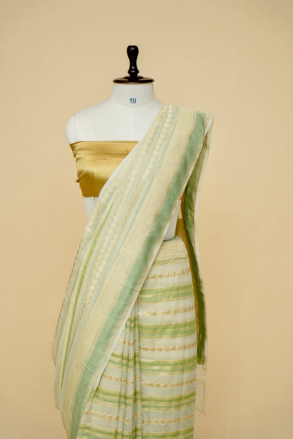 Pure Khaddi Georgette Handloom Banarasi Saree