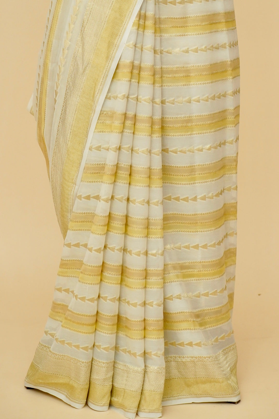 Pure Khaddi Georgette Handloom Banarasi Saree