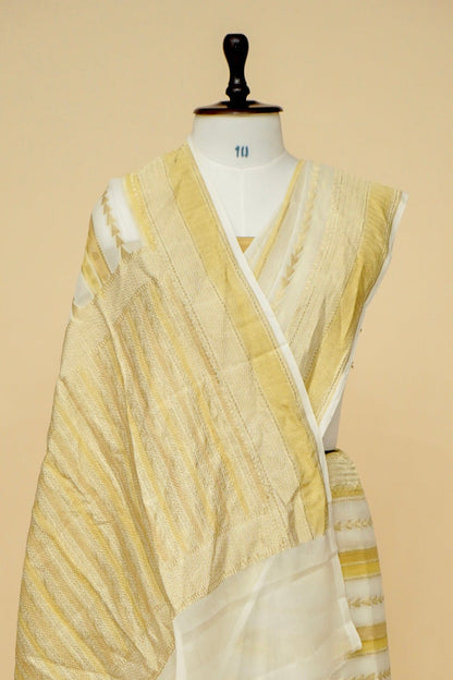 Pure Khaddi Georgette Handloom Banarasi Saree