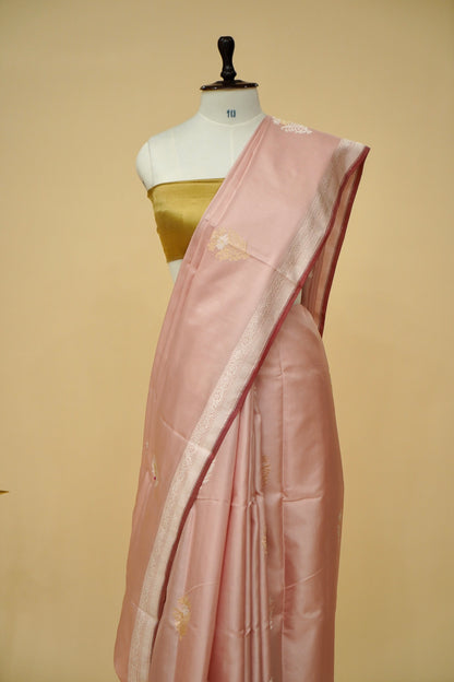 Pure Katan Silk Ektara Banarasi Buta Saree