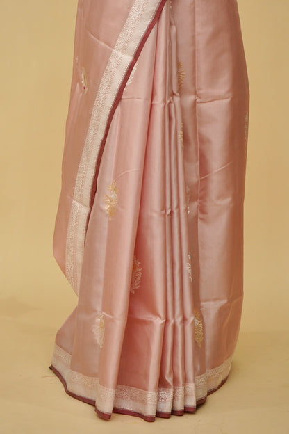 Pure Katan Silk Ektara Banarasi Buta Saree