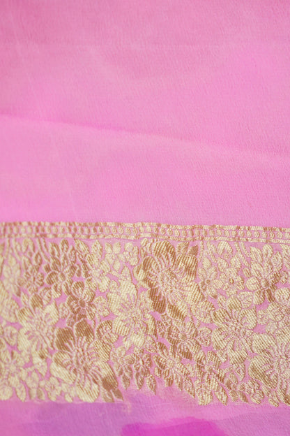 Pure Khaddi Georgette Handloom Banarasi Saree