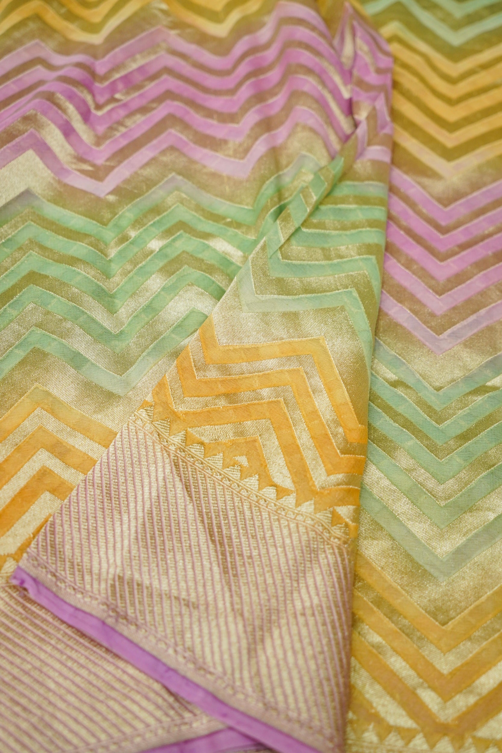Pure Khaddi Georgette Banarasi Handloom Saree