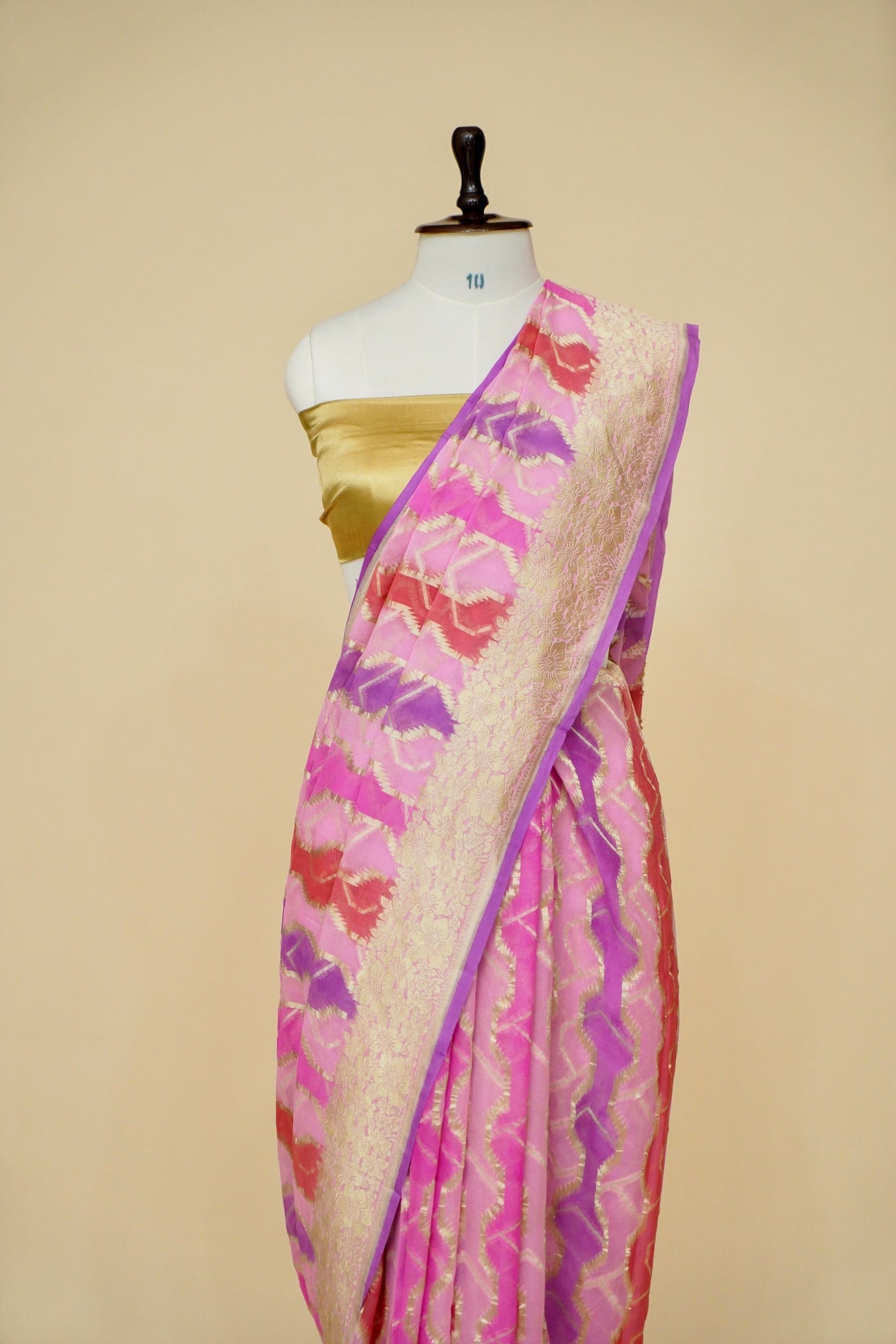 Pure Khaddi Georgette Handloom Banarasi Saree