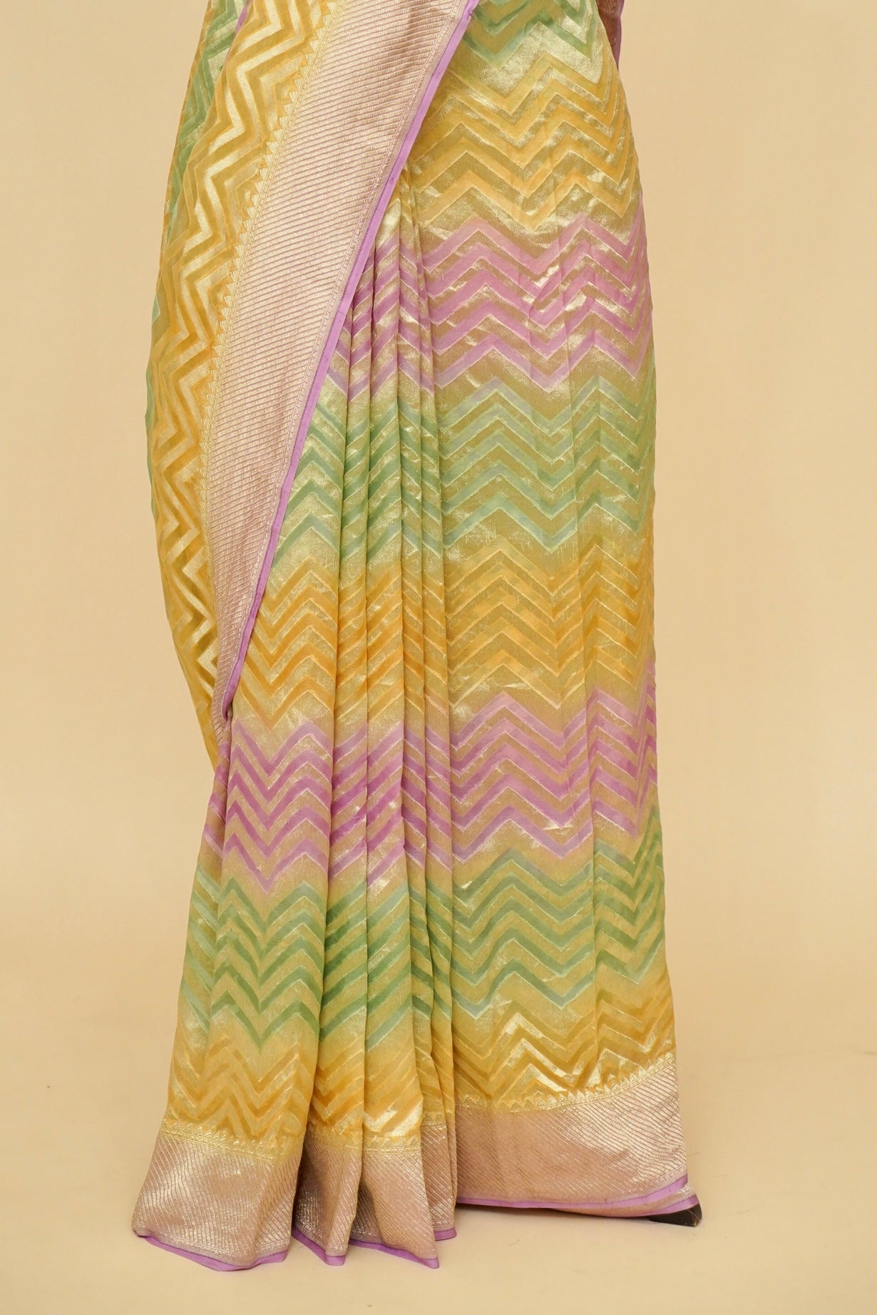 Pure Khaddi Georgette Banarasi Handloom Saree