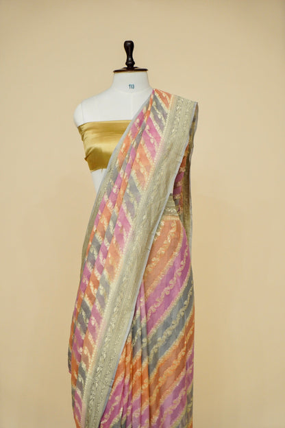 Pure Khaddi Georgette Banarasi Handloom Saree