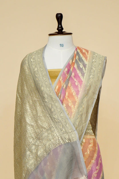 Pure Khaddi Georgette Banarasi Handloom Saree