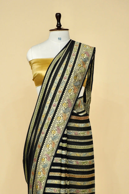 Pure Banarasi Khaddi Georgette Handloom Saree