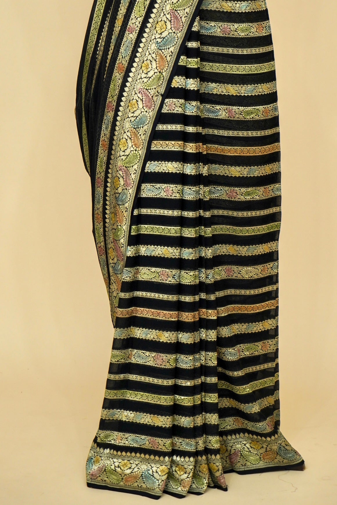 Pure Banarasi Khaddi Georgette Handloom Saree