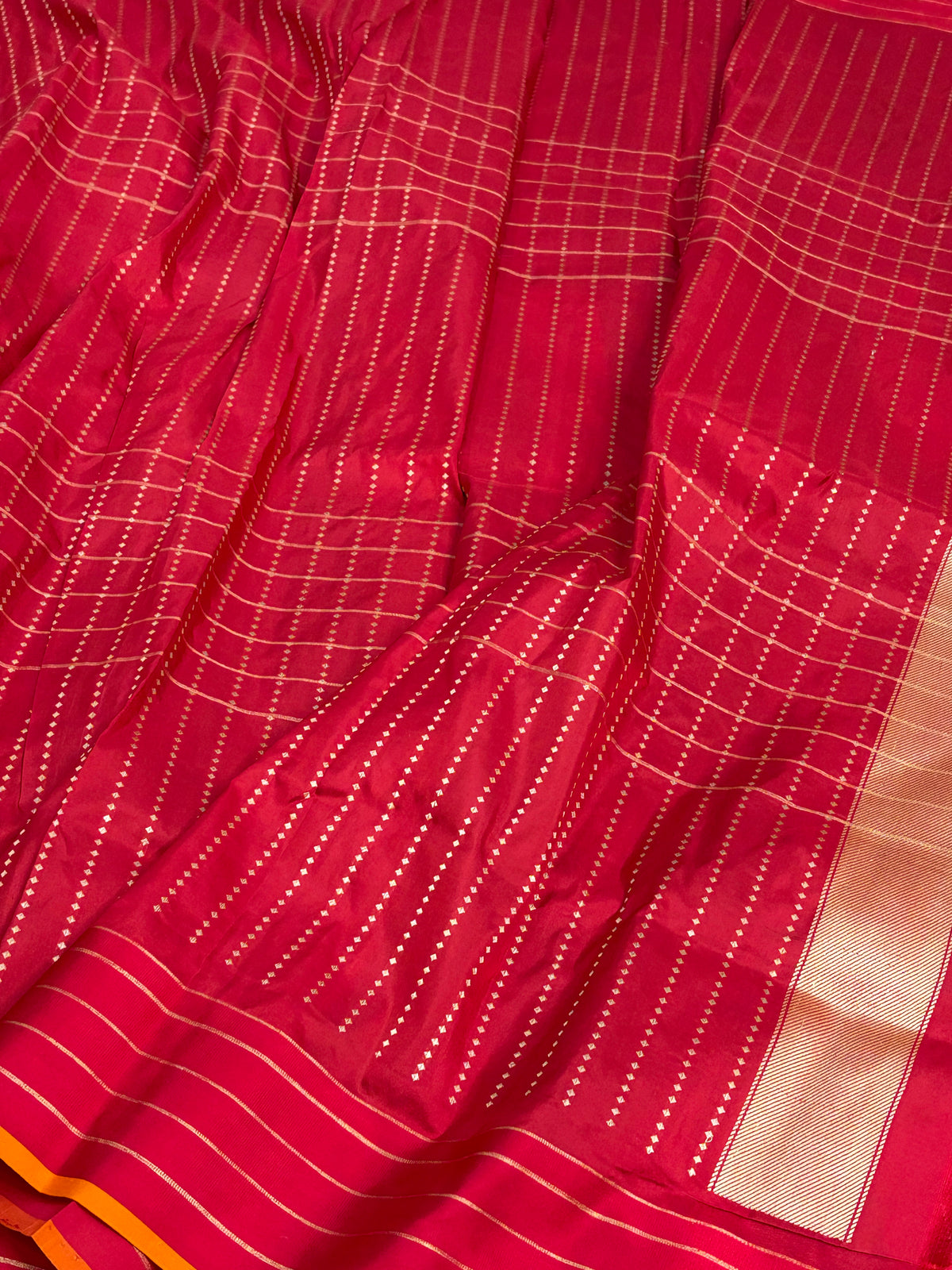 Mustard Blue Handwoven Pure Banarasi Katan Silk Saree