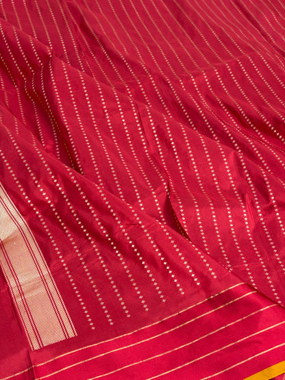 Black Handwoven Pure Banarasi Katan Silk Saree