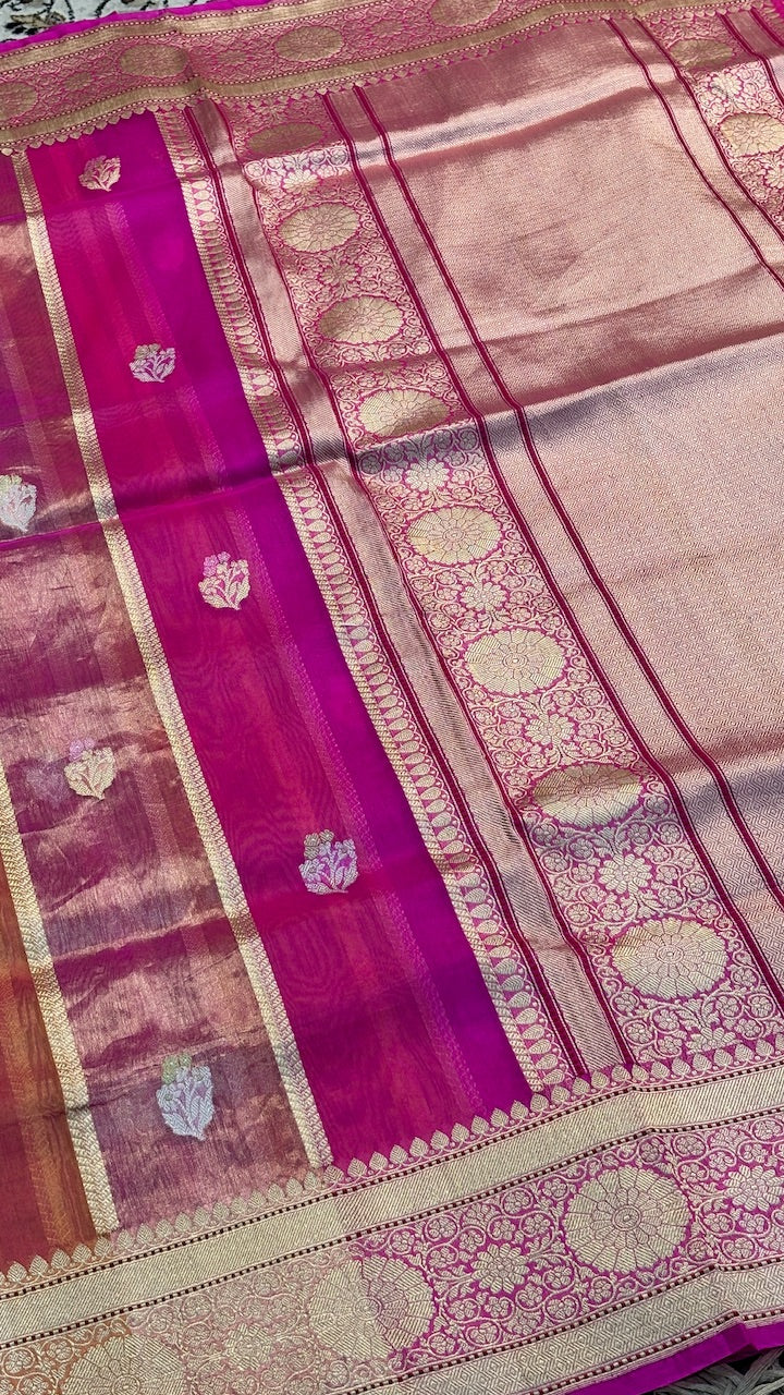 Tissue Rangkaat  Banarasi Silk Handwoven Saree