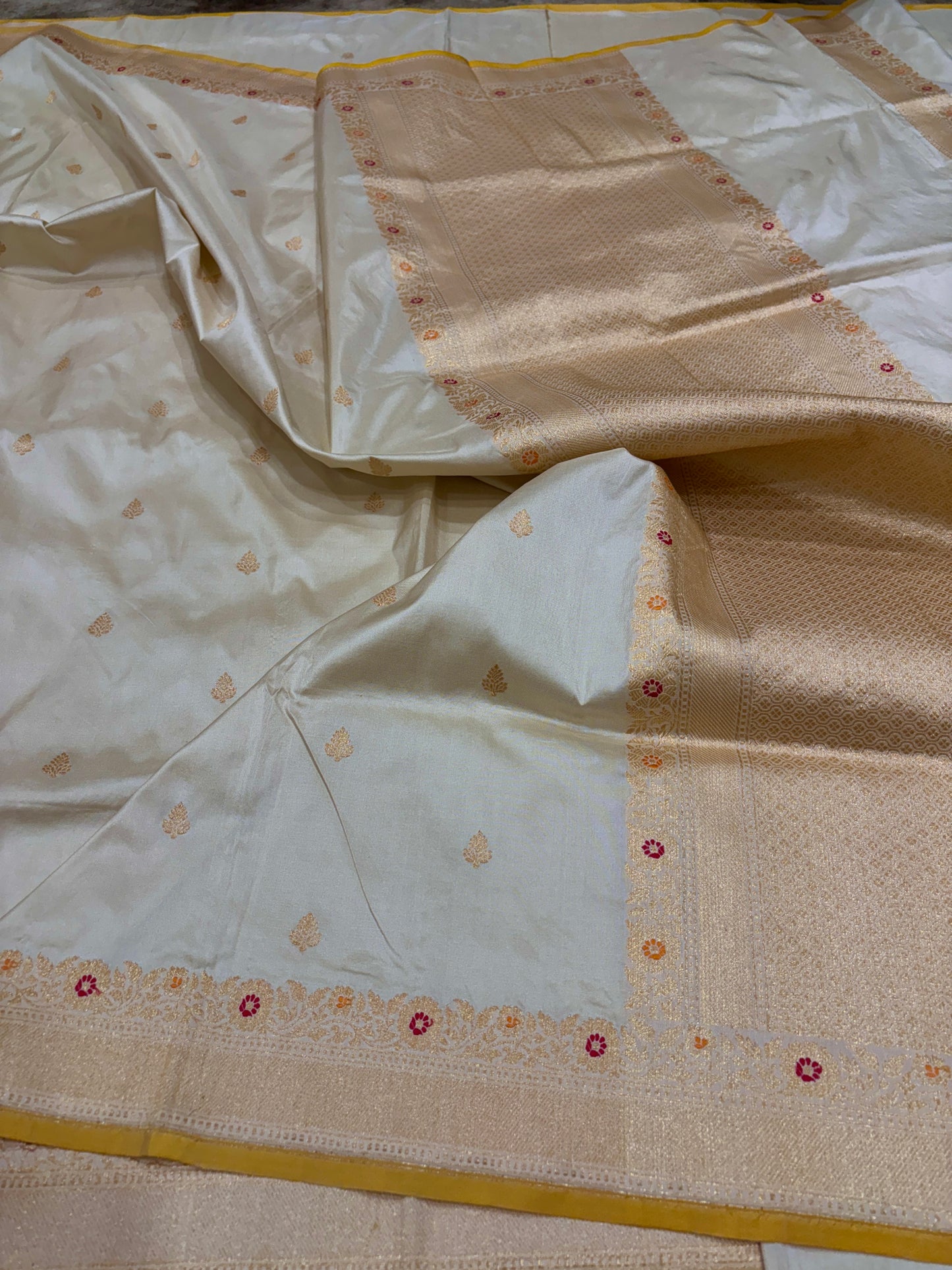 Traditional Banarasi Pure Katan Silk Saree with Minakari