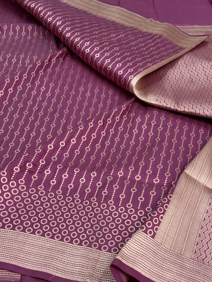 Wine Pure Banarasi Katan Silk Saree
