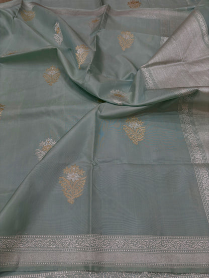 Ektara Katan Silk Banarasi Saree with Sona Rupa Buta