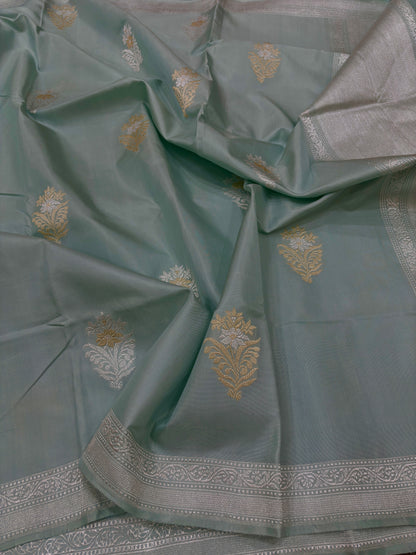 Ektara Katan Silk Banarasi Saree with Sona Rupa Buta