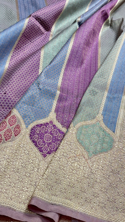 Pink Rangkaat Pure Banarasi Katan Silk Saree