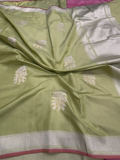 Pure Banarasi Ektara Katan Silk Saree with Sona Rupa Buta