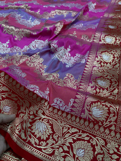 Rangkaat Pure Katan Silk Banarasi Kadhwa Weave Saree