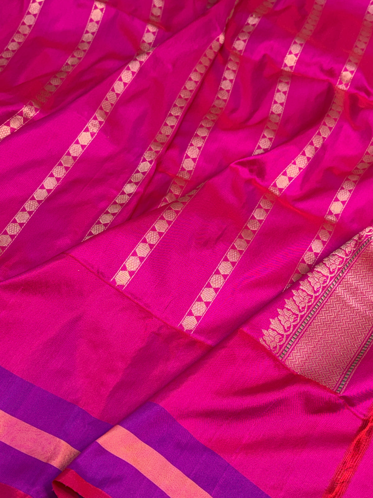 Light Peach Handwoven Pure BANARSI EKTARA Silk Saree