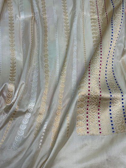 Handwoven Kadua Rangkat Banarasi Katan Silk Saree