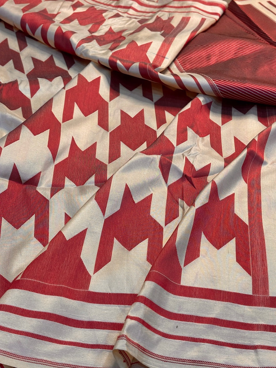 Maroon Banarasi Katan Brocade Silk Saree
