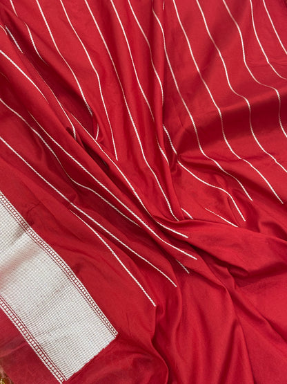 Yellow Pure Banarasi Ektara  Silk Handwoven Saree