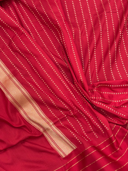 Black Banarasi Pure Katan Silk Handwoven Saree