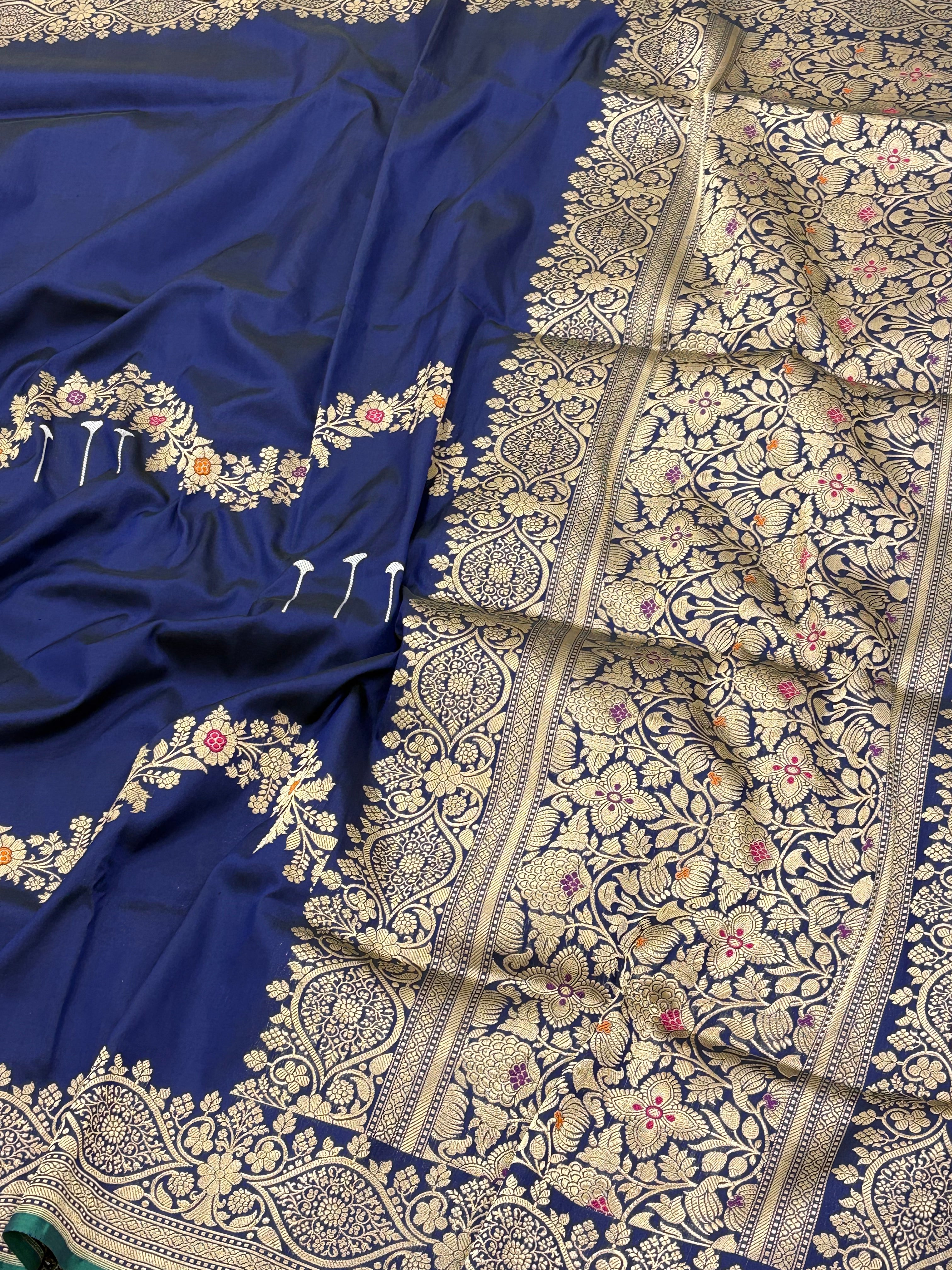 Banarasi Pure Katan Silk Handwoven Saree