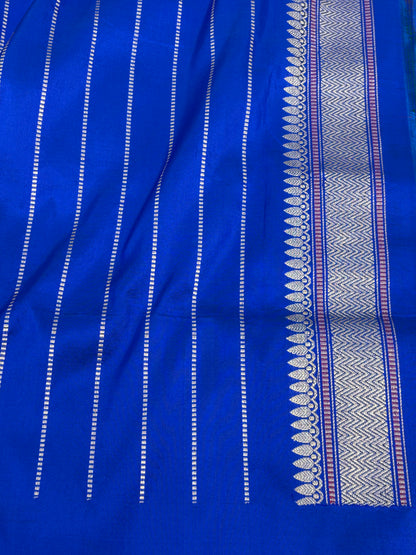 Rama Green Banarasi Pure Katan Silk Saree