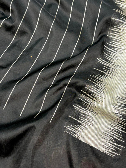 Modern Handwoven Multicolour Rangkat Saree with Meenakari Gulab Buta Border and Pallu
