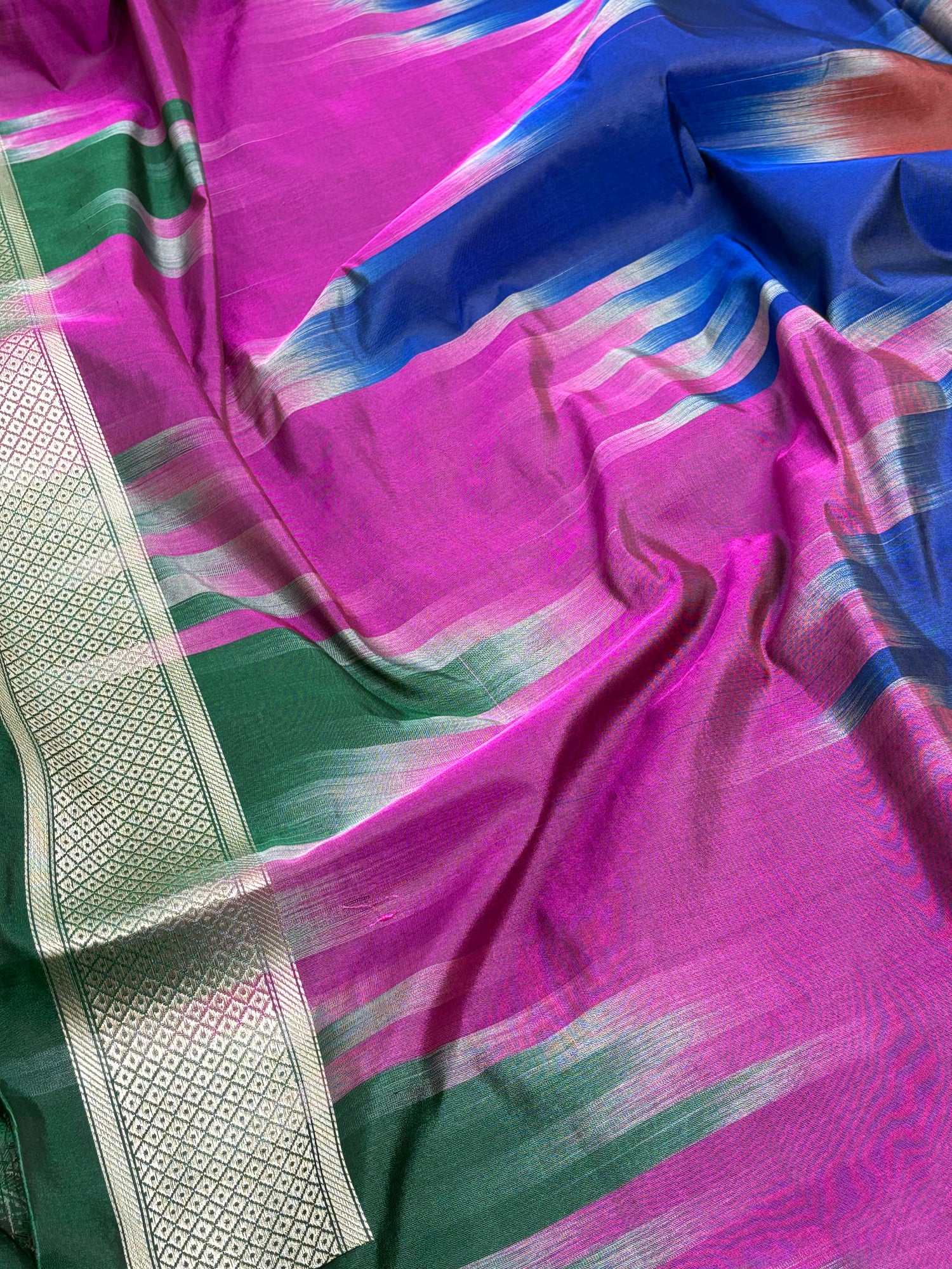 Handwoven Rangkat Khimkhab Banarasi Brocade Saree