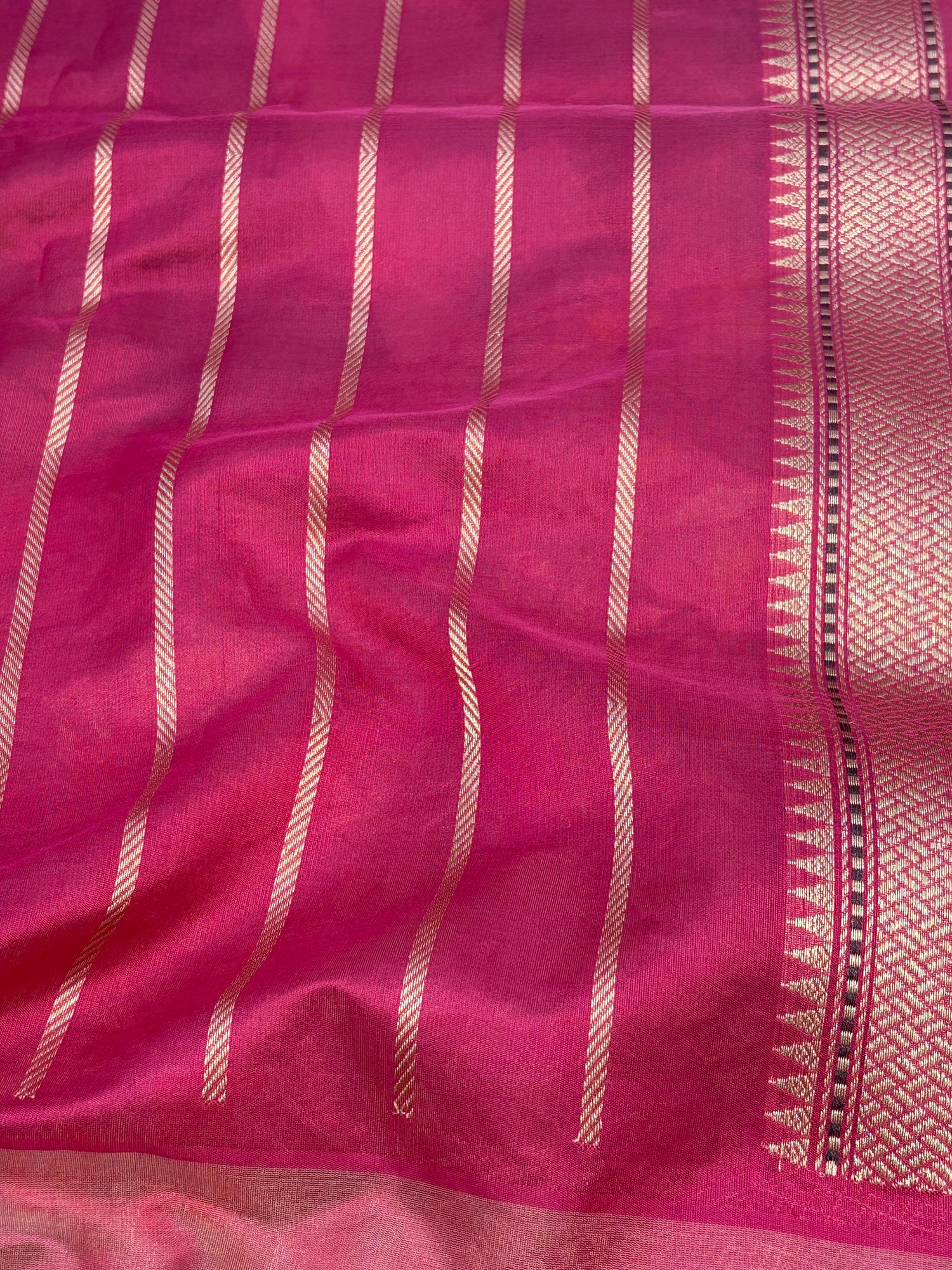 Light Green Handwoven Banarasi Kora Silk Saree