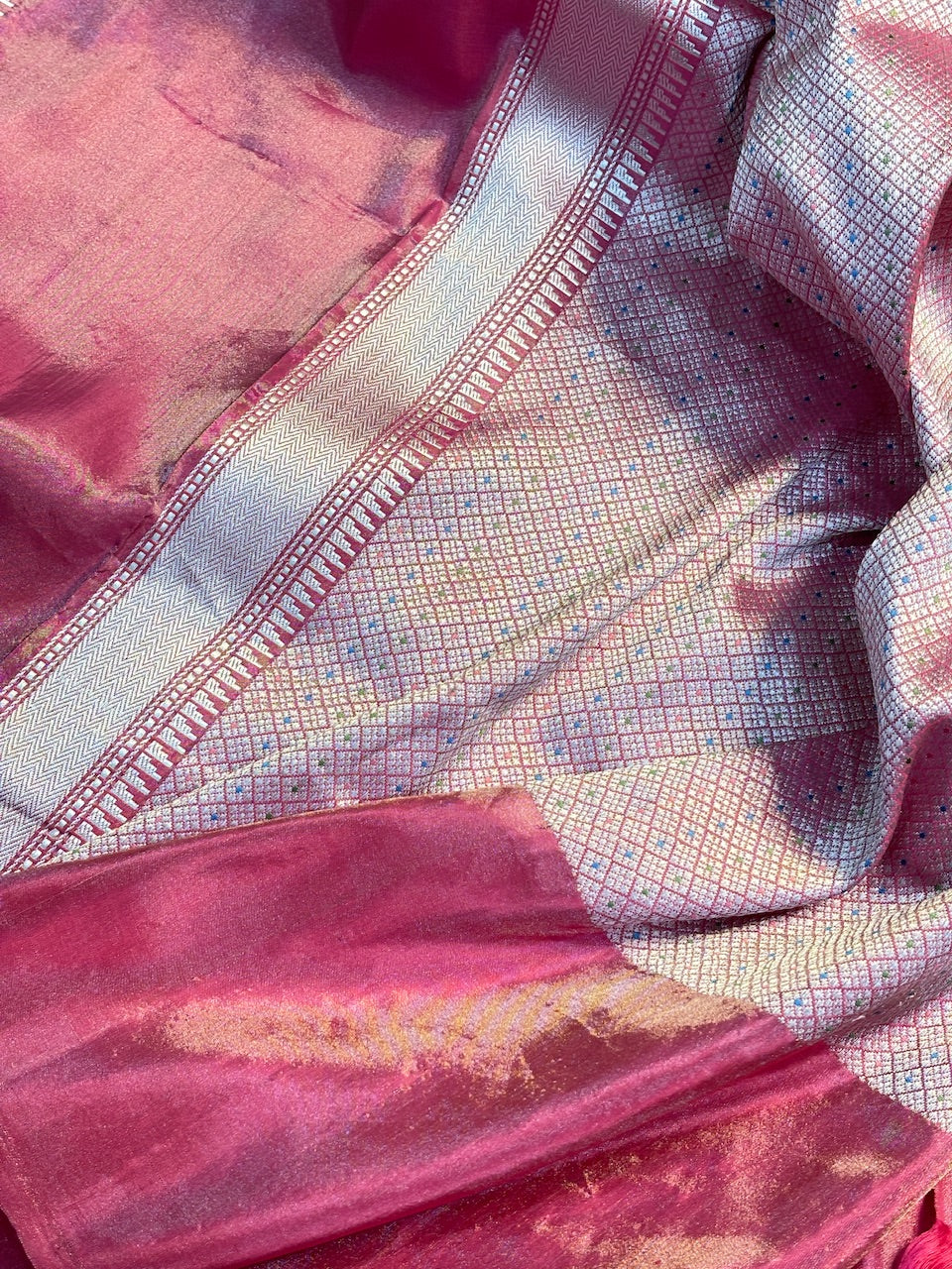 Yellow Tissue Banarasi Silk Handwoven Saree
