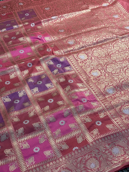 Pure Banarasi Rangkaat Silk Handloom Saree