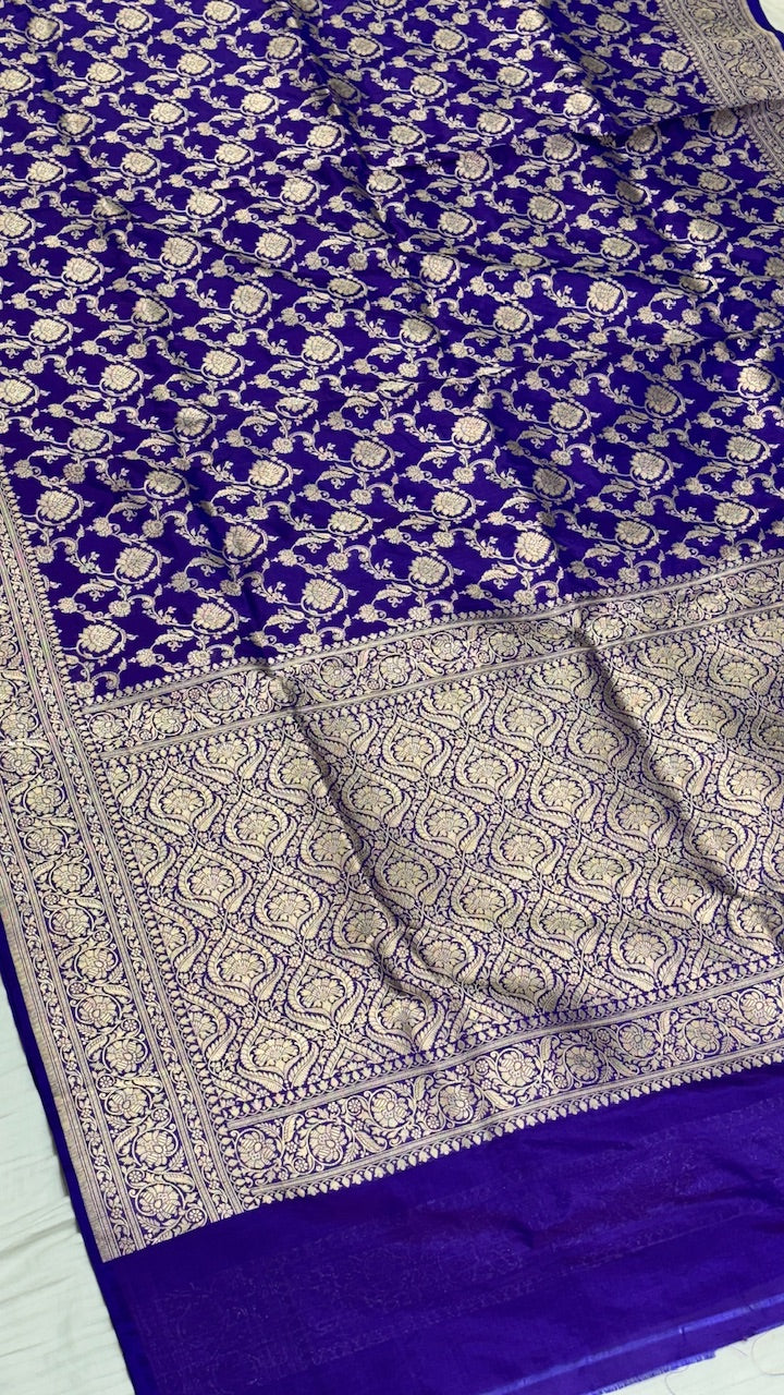 Purple Color Pure Banarasi Katan Silk Saree