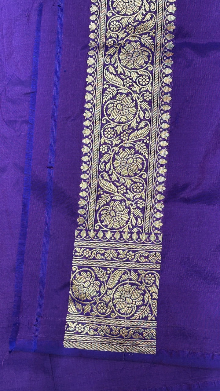 Purple Color Pure Banarasi Katan Silk Saree